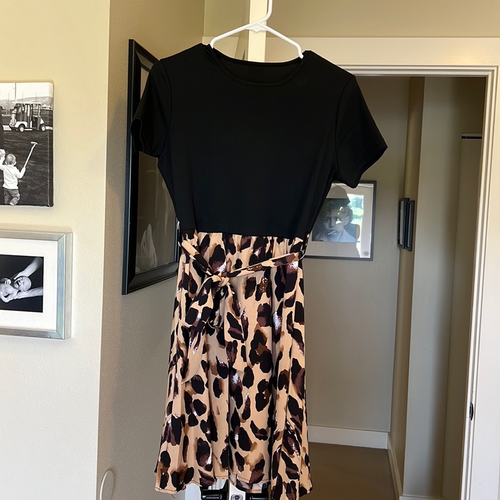 Leopard print dress